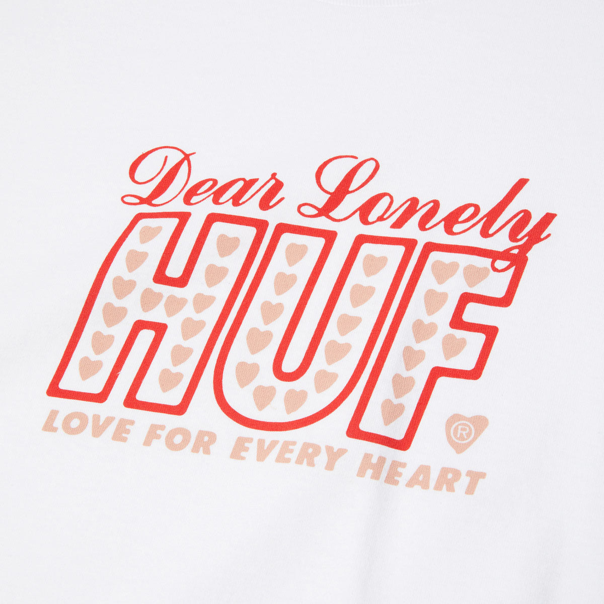 HUF Lonely Hearts T-Shirt - White image 2