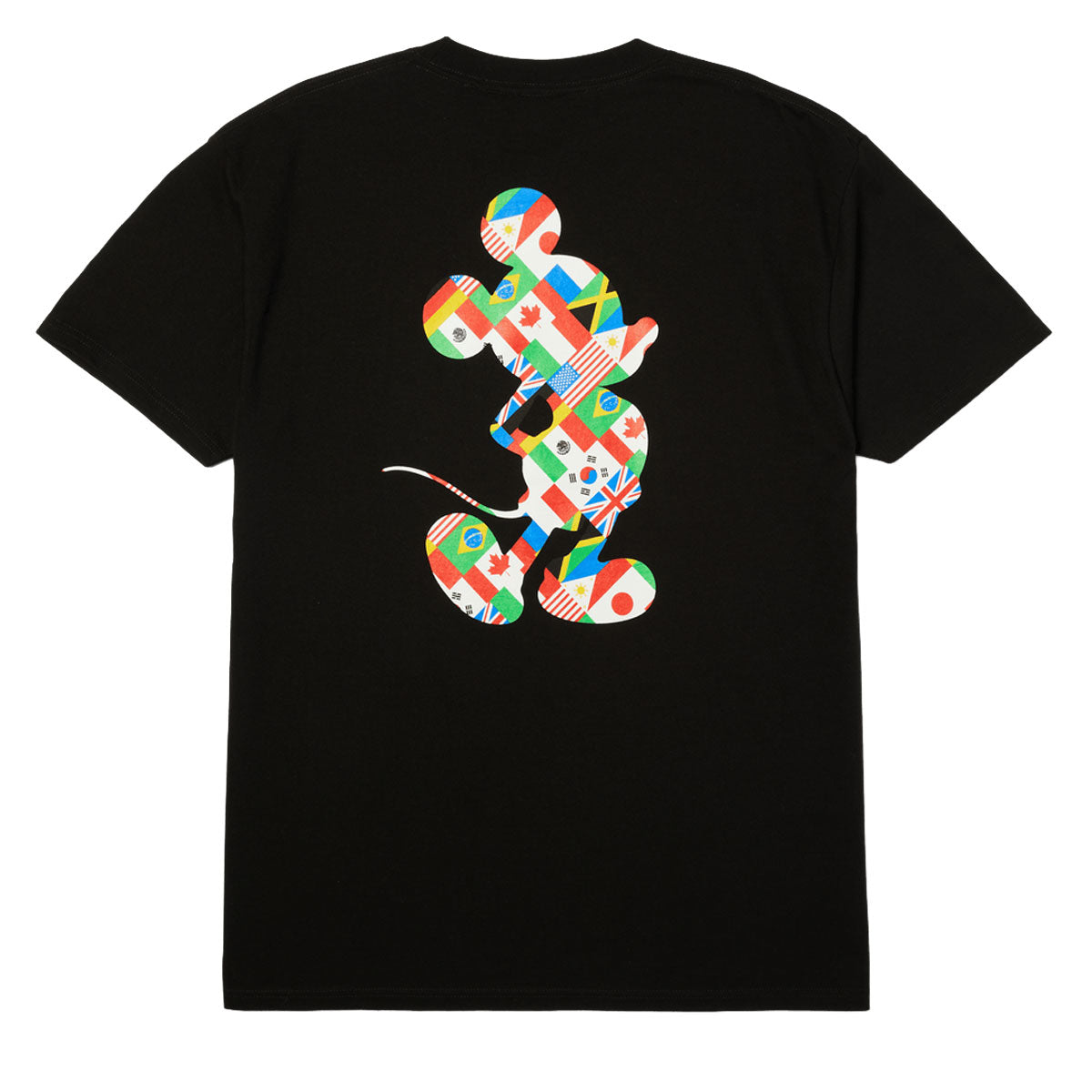HUF x Mickey Mouse World Tour Silhouette T-Shirt - Black image 1