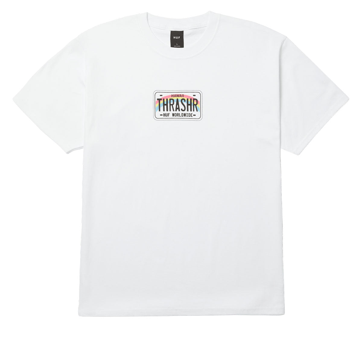 HUF x Thrasher License Plate T-Shirt - White image 1