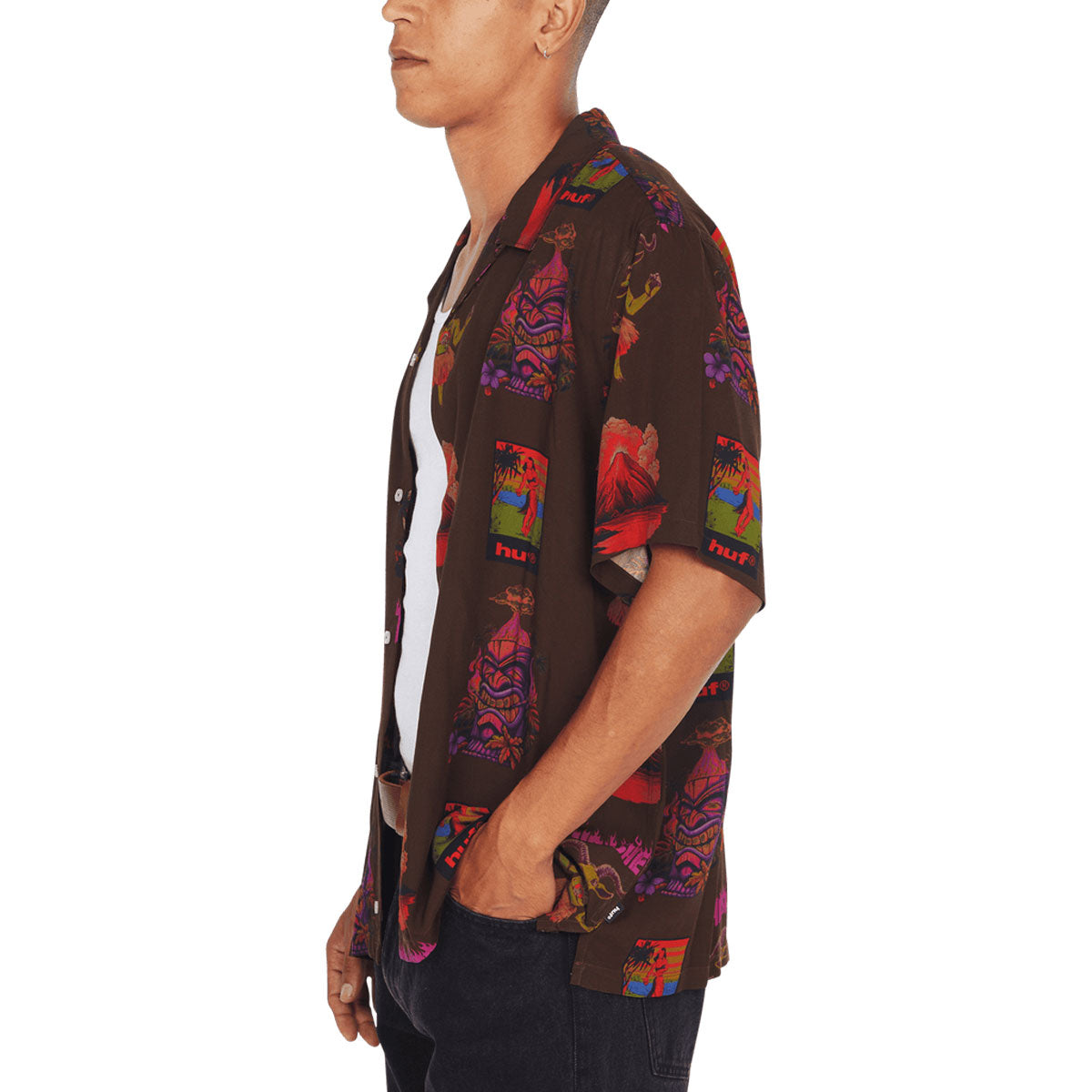 HUF x Thrasher Hawaiian Shirt - Multi image 5