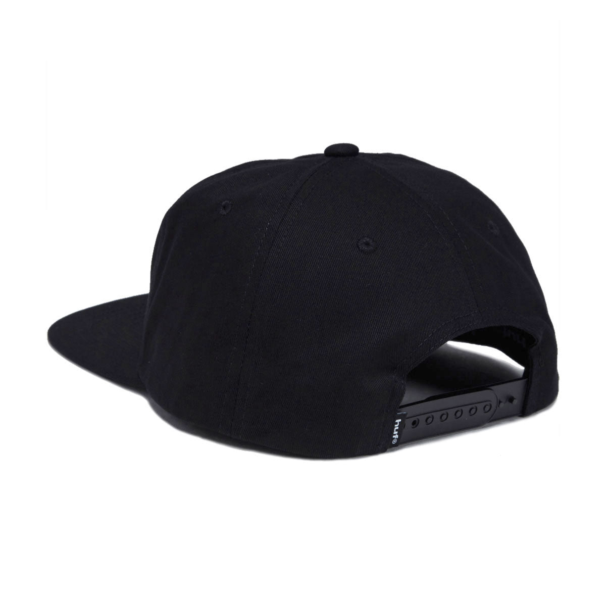 HUF Box Logo Snapback Hat - Black/Black II image 2