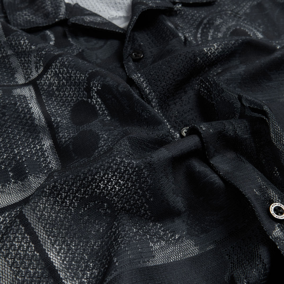 HUF Global Currency Lace Shirt - Black image 5