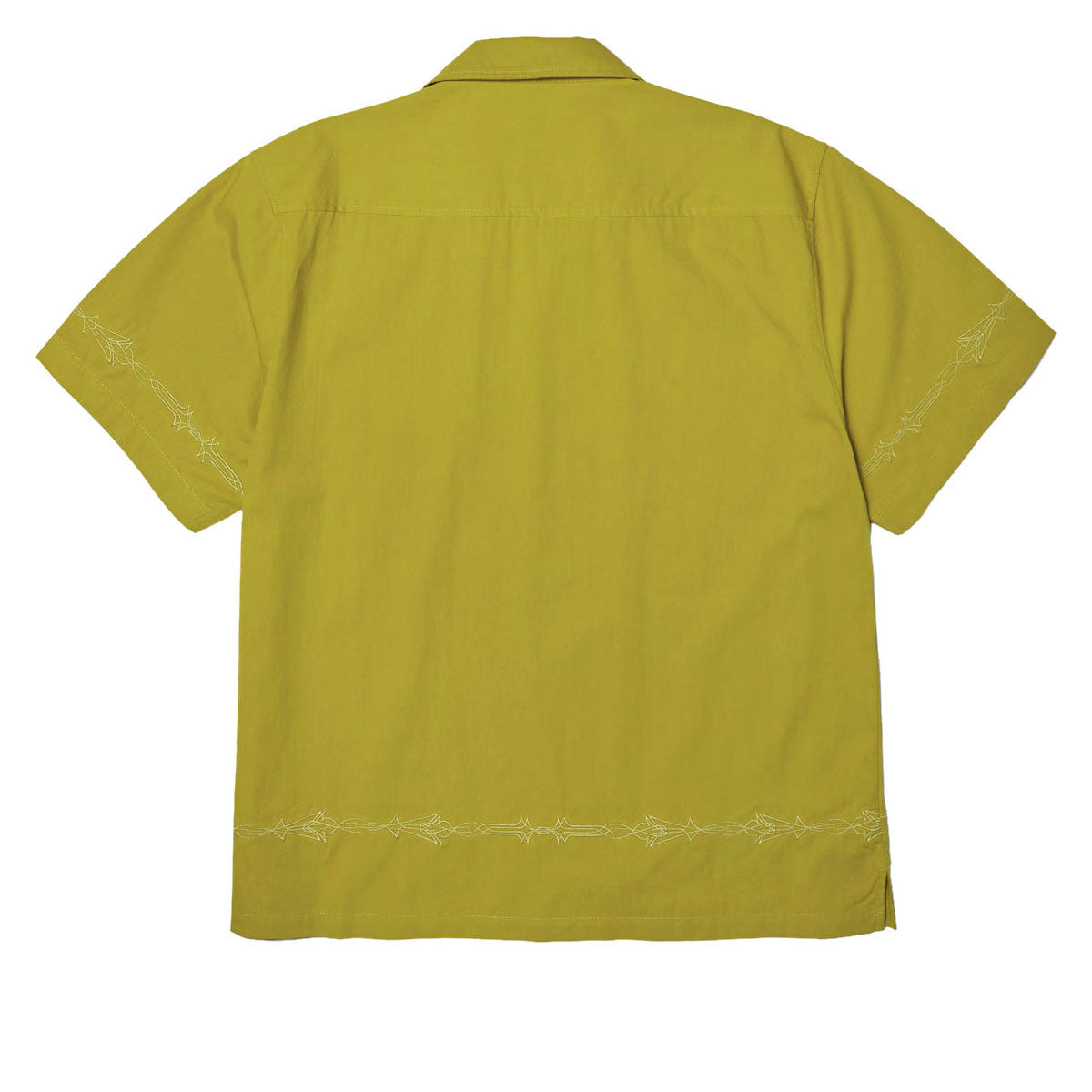 HUF Pinstripe Emb Resort Shirt - Avocado image 2