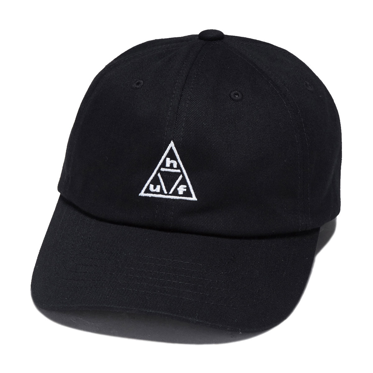 HUF 89 TT Logo 6 Panel CV Hat - Black/White image 1
