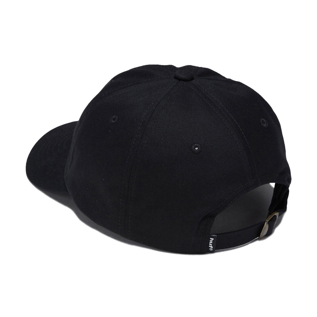 HUF 89 TT Logo 6 Panel CV Hat - Black/White image 2