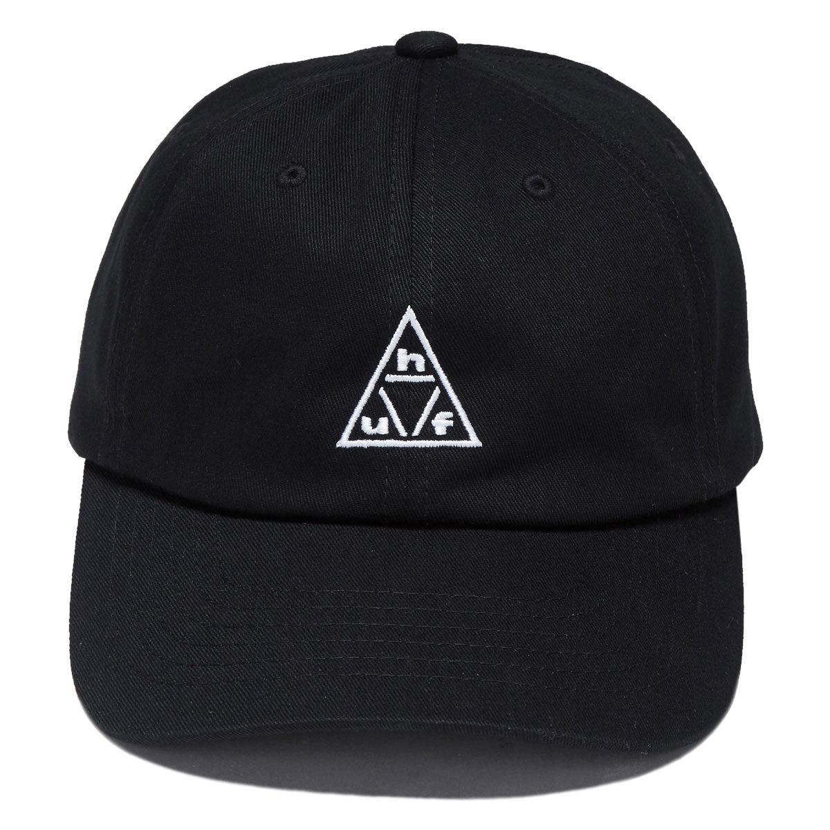 HUF 89 TT Logo 6 Panel CV Hat - Black/White image 5
