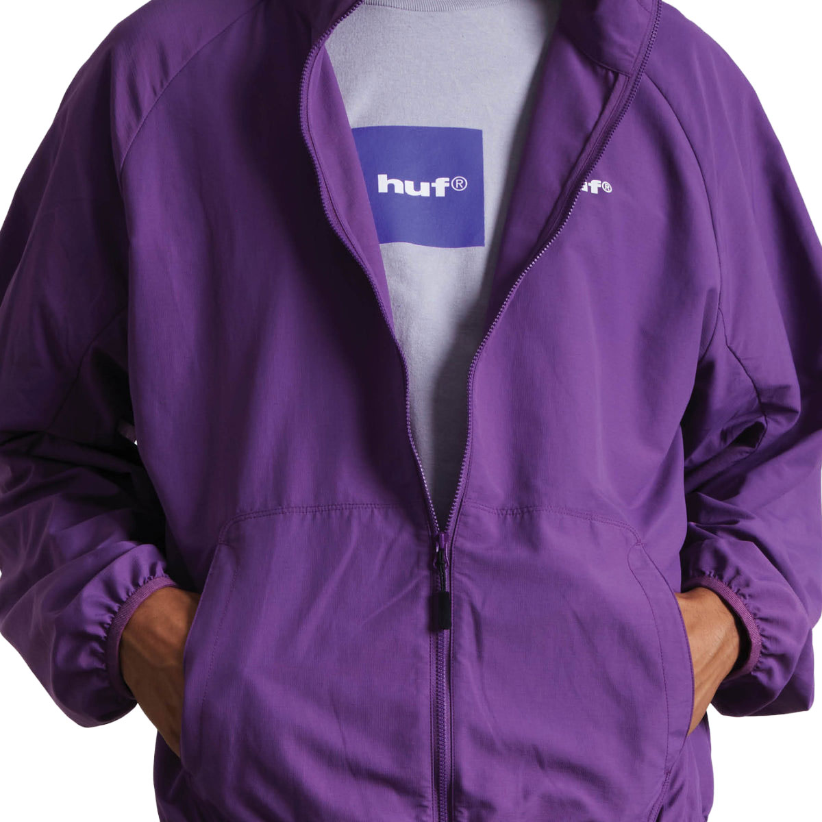 HUF 89 Lightweight Shell Jacket - Berry image 4