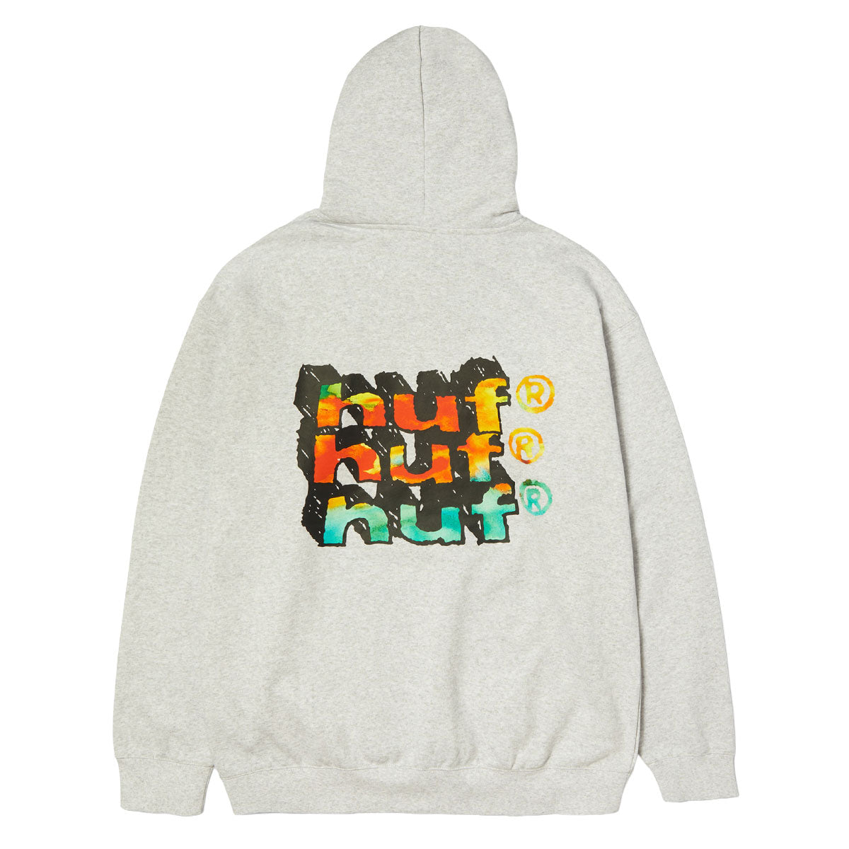 HUF Hand Stacked Hoodie - Heather Grey image 1