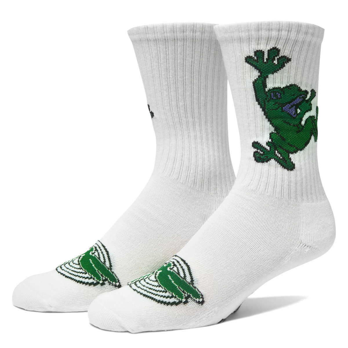 HUF Stuck On You Crew Socks - White image 1