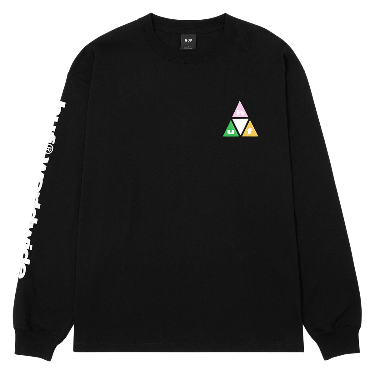 HUF Prism TT Long Sleeve T-Shirt - Black II image 1