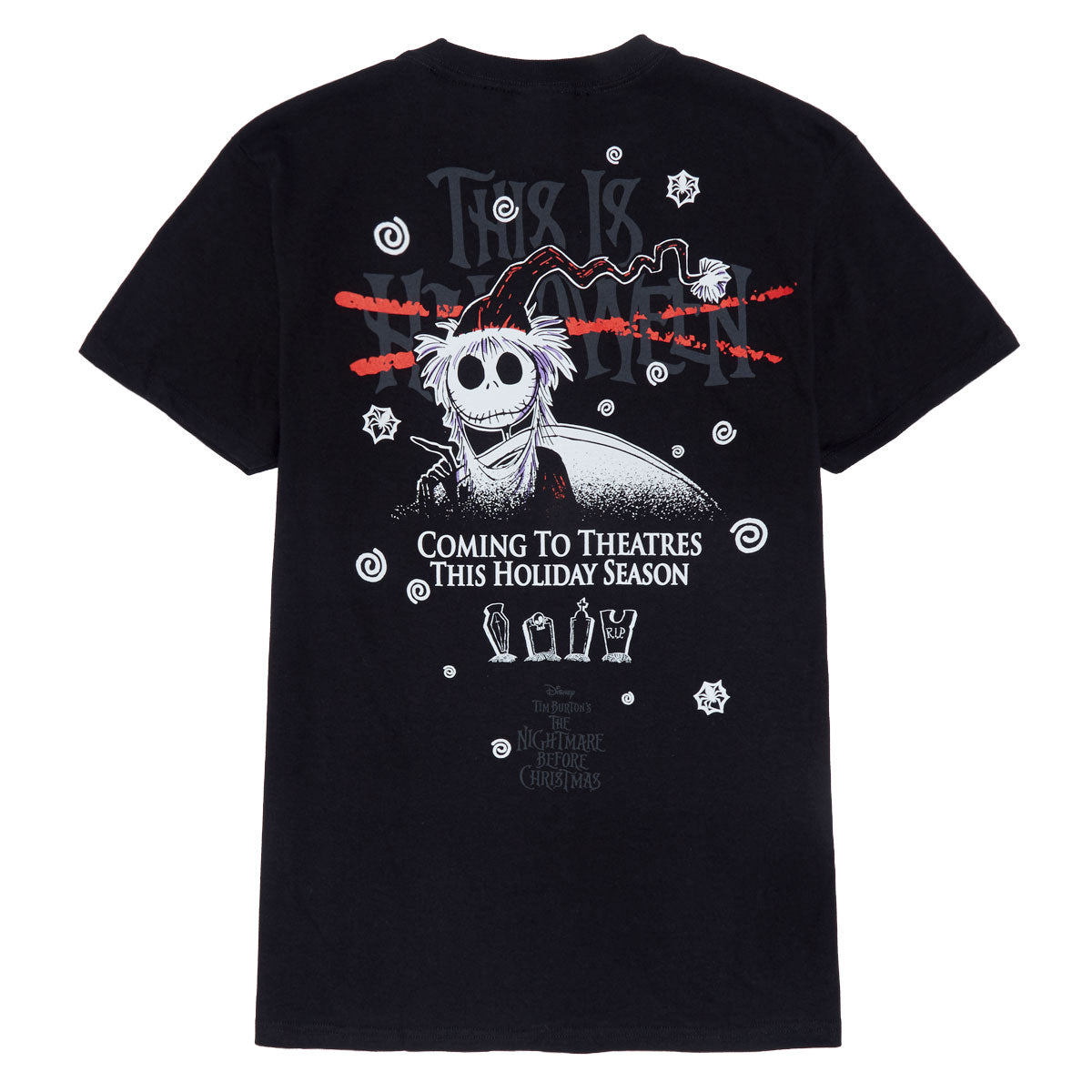 HUF x Nightmare Before Christmas Xmas T-Shirt - Black image 1