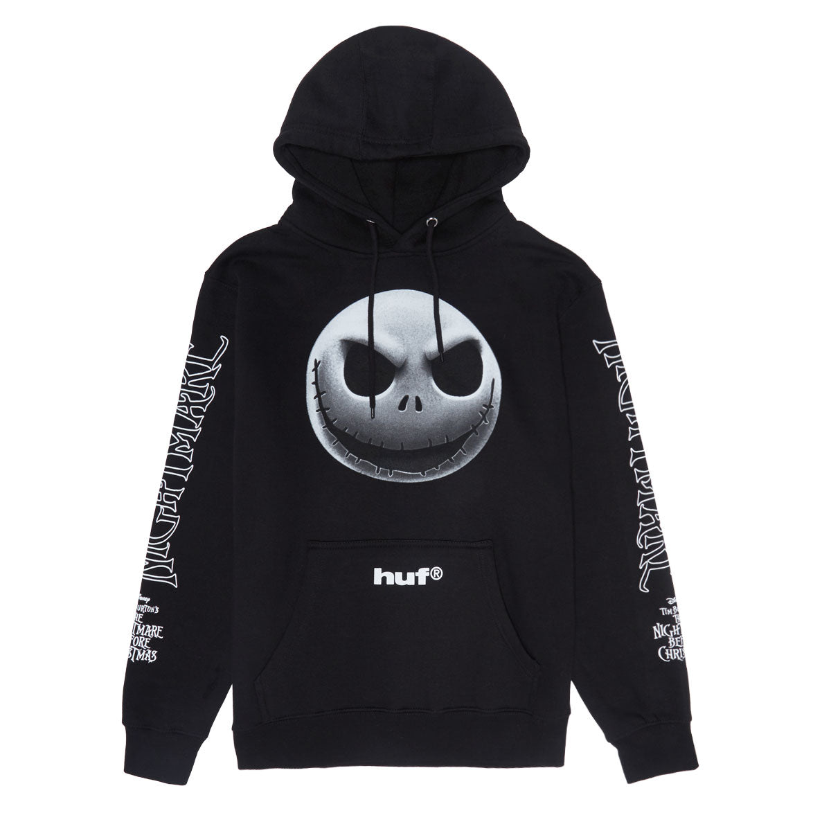 HUF x Nightmare Before Christmas Jack Skellington Hoodie - Black image 1