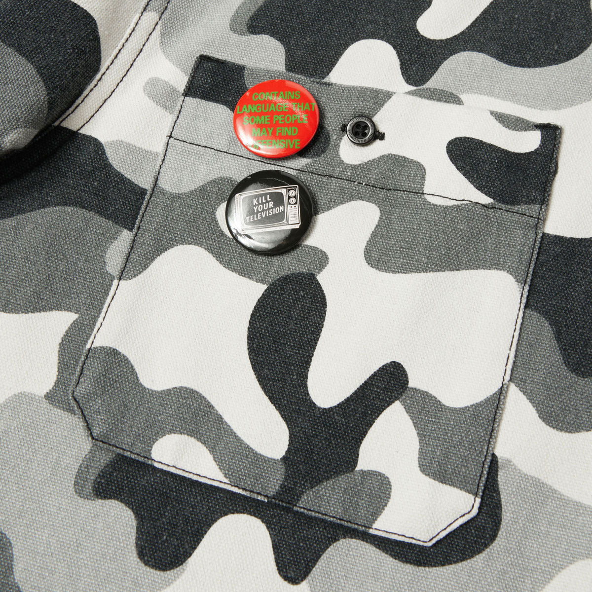 HUF Olympia Camo Hooded Over Shirt - Camo image 5