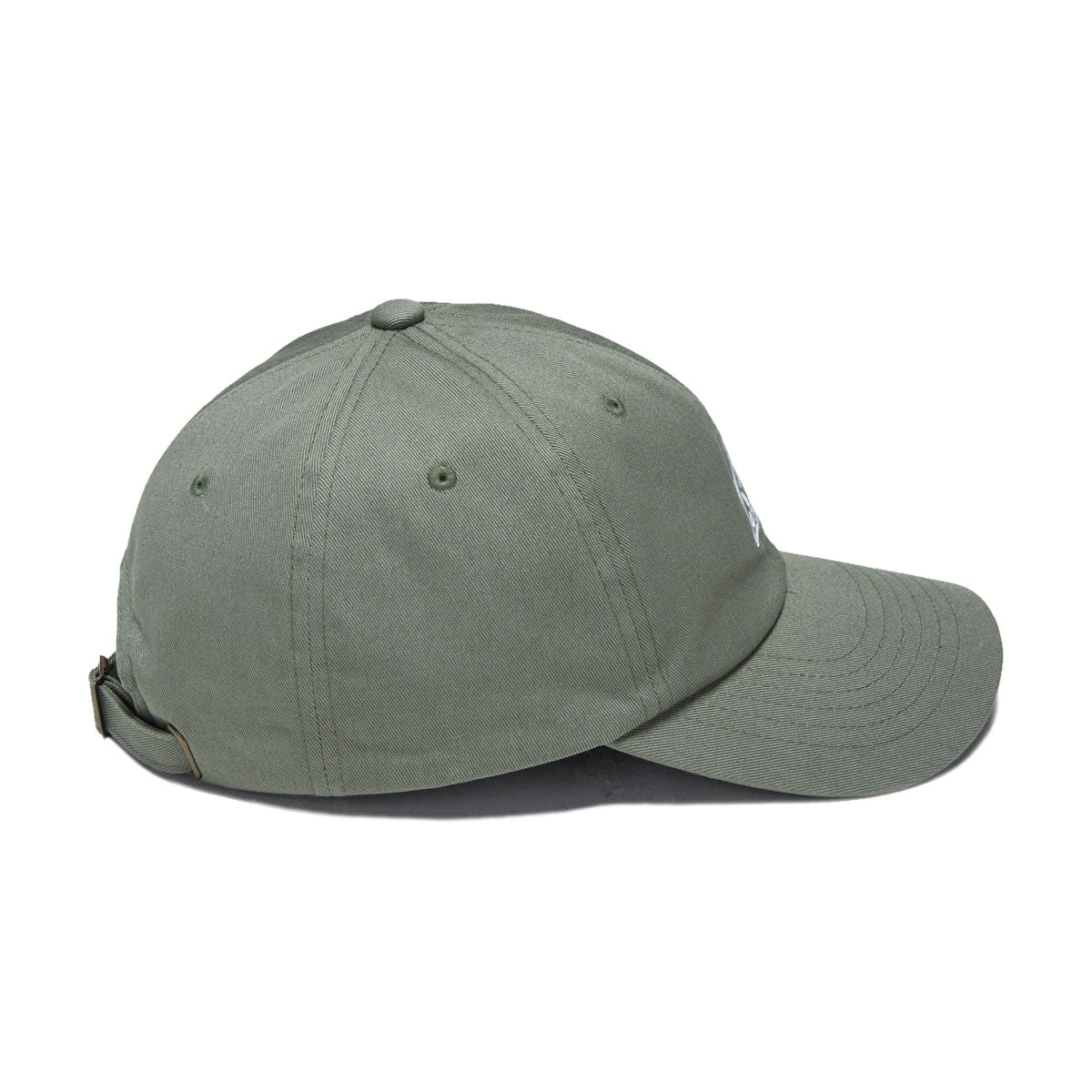 HUF 89 TT Logo 6 Panel CV Hat - Olive/White image 4