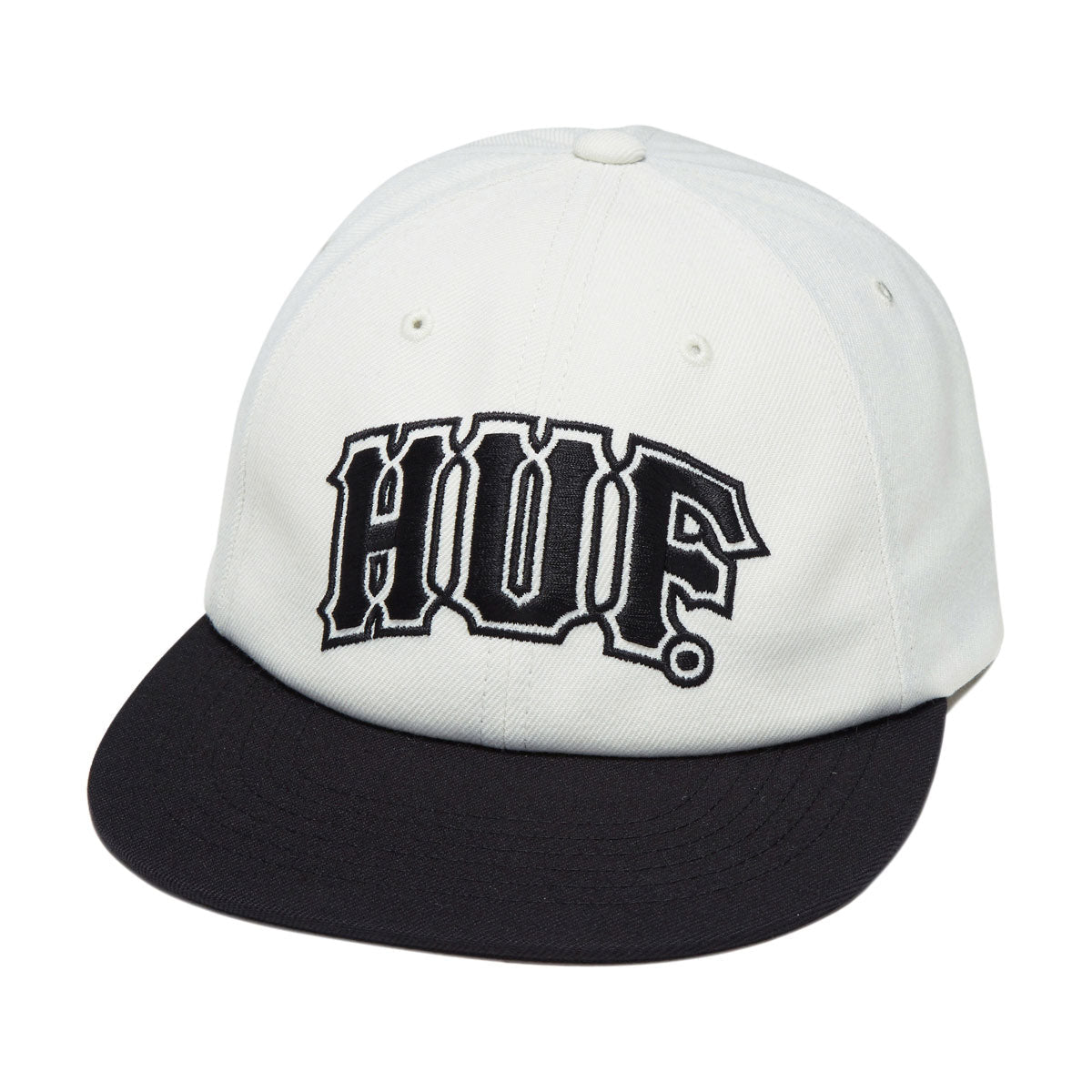 HUF Classic Arch Brushed Snapback Hat - Bleach/Black image 1
