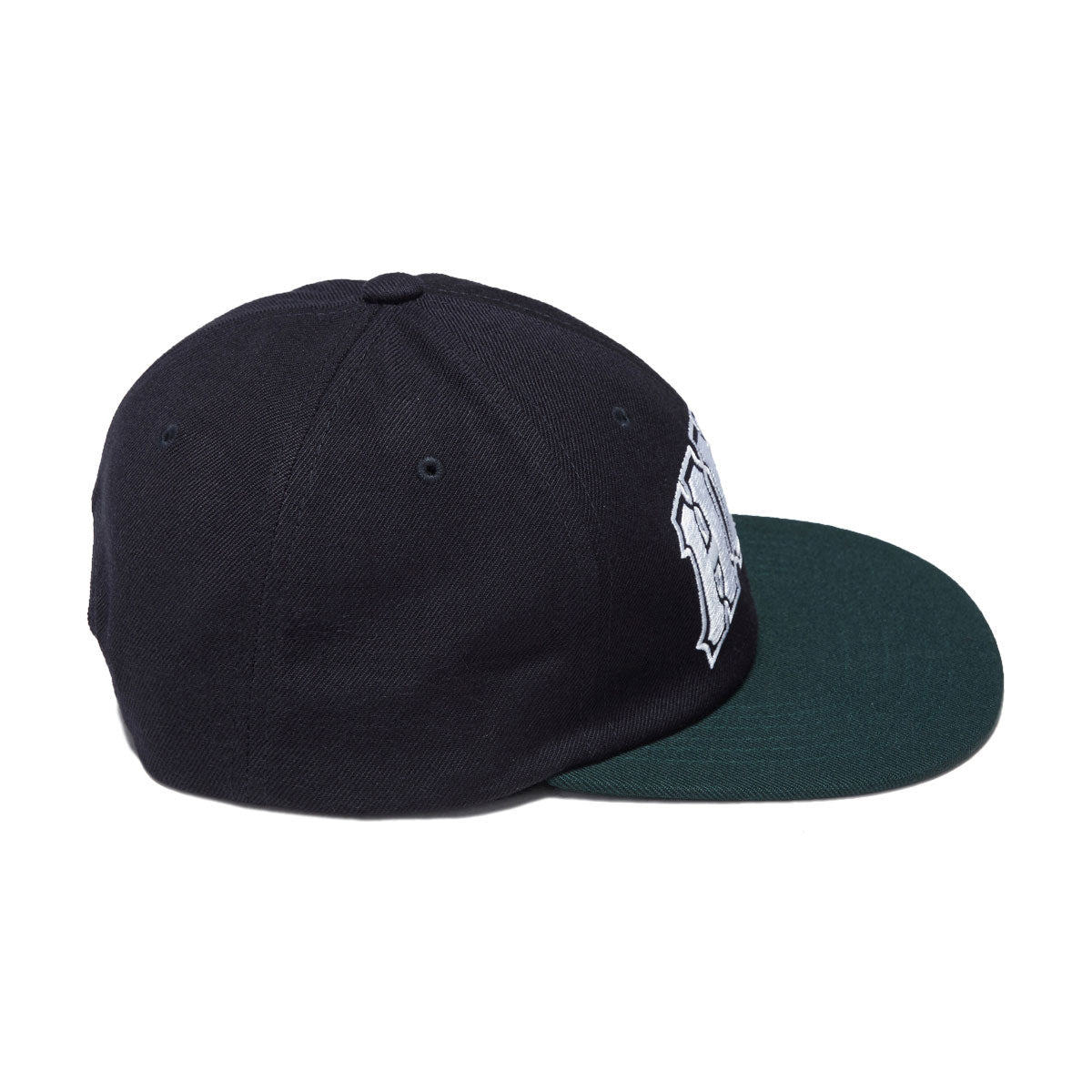 HUF Classic Arch Brushed Snapback Hat - Navy/Green image 4