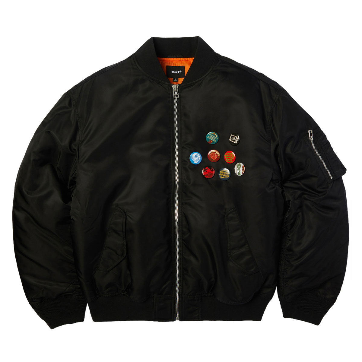 HUF Olympia Flight Jacket - Black image 1