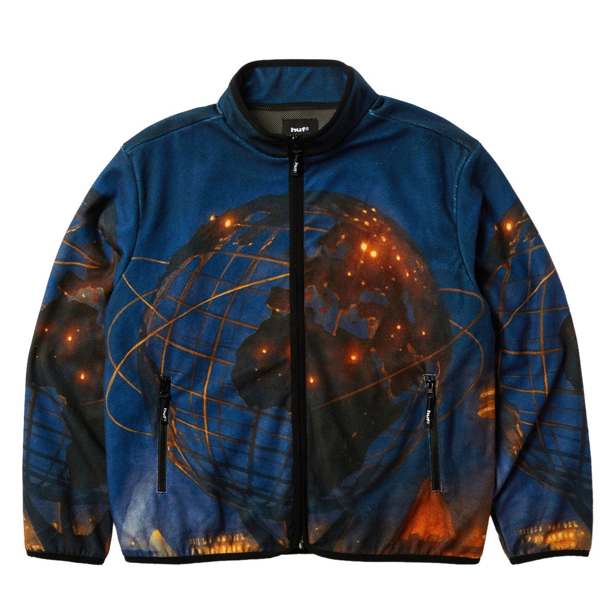 HUF Flushing Polar Fleece Jacket - Multi image 1