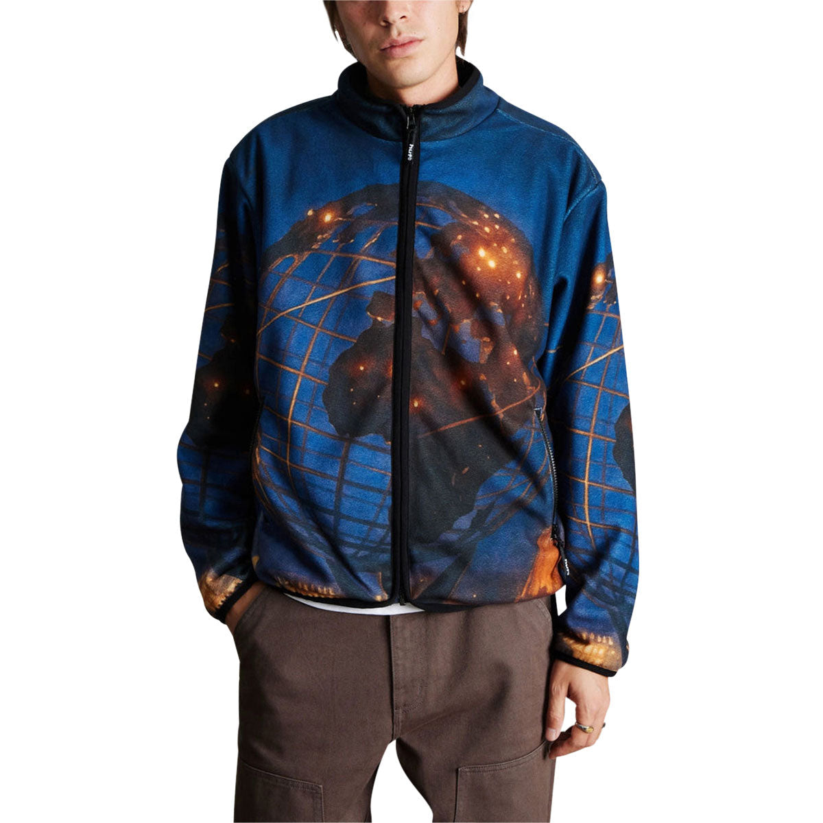 HUF Flushing Polar Fleece Jacket - Multi image 2