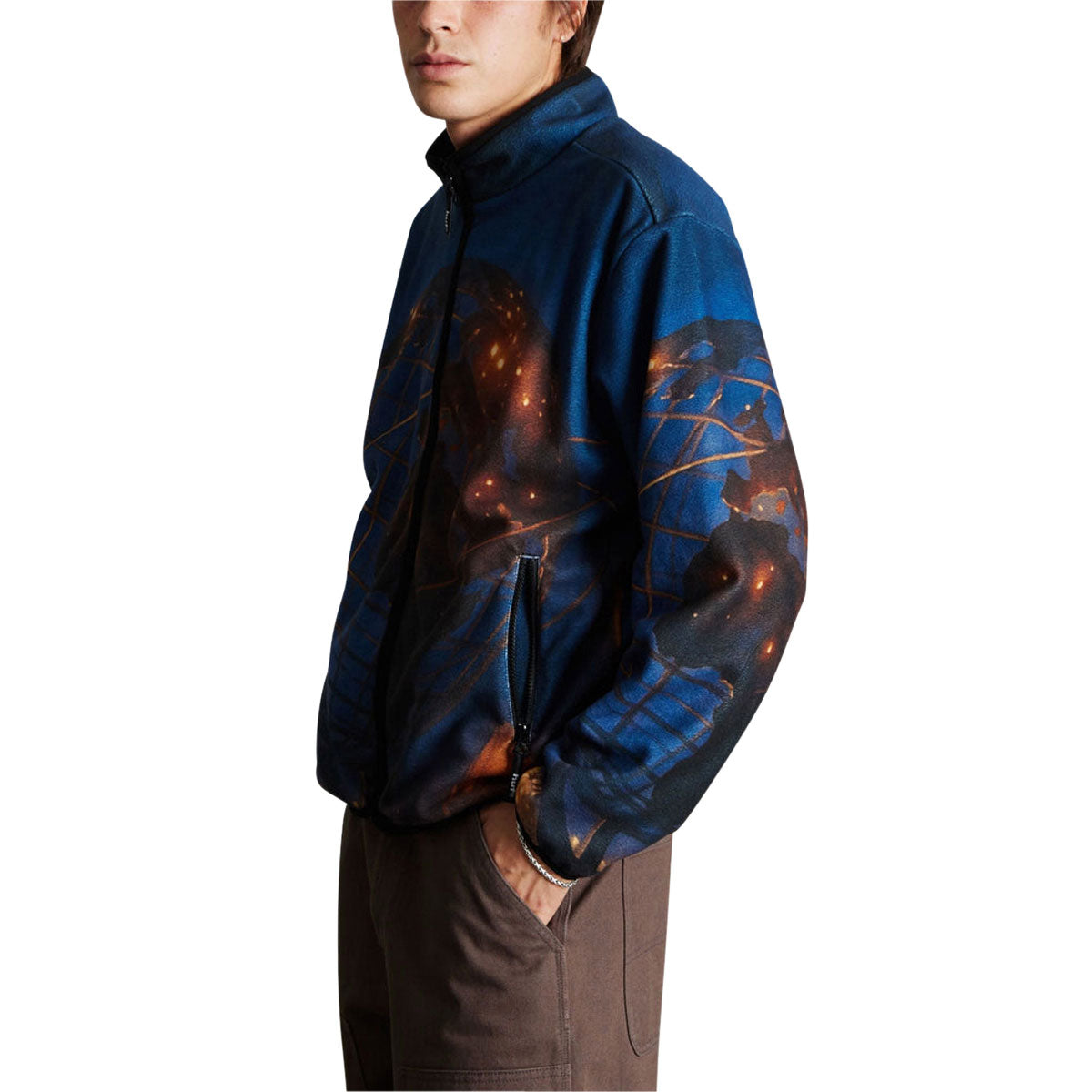 HUF Flushing Polar Fleece Jacket - Multi image 4