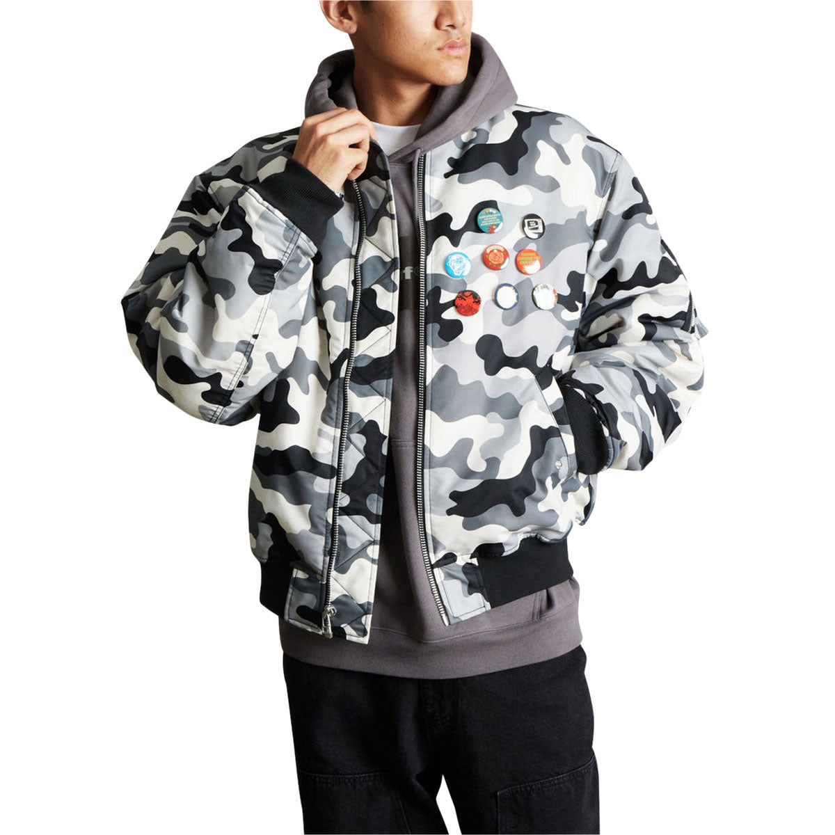 HUF Olympia Camo Flight Jacket - Camo image 2