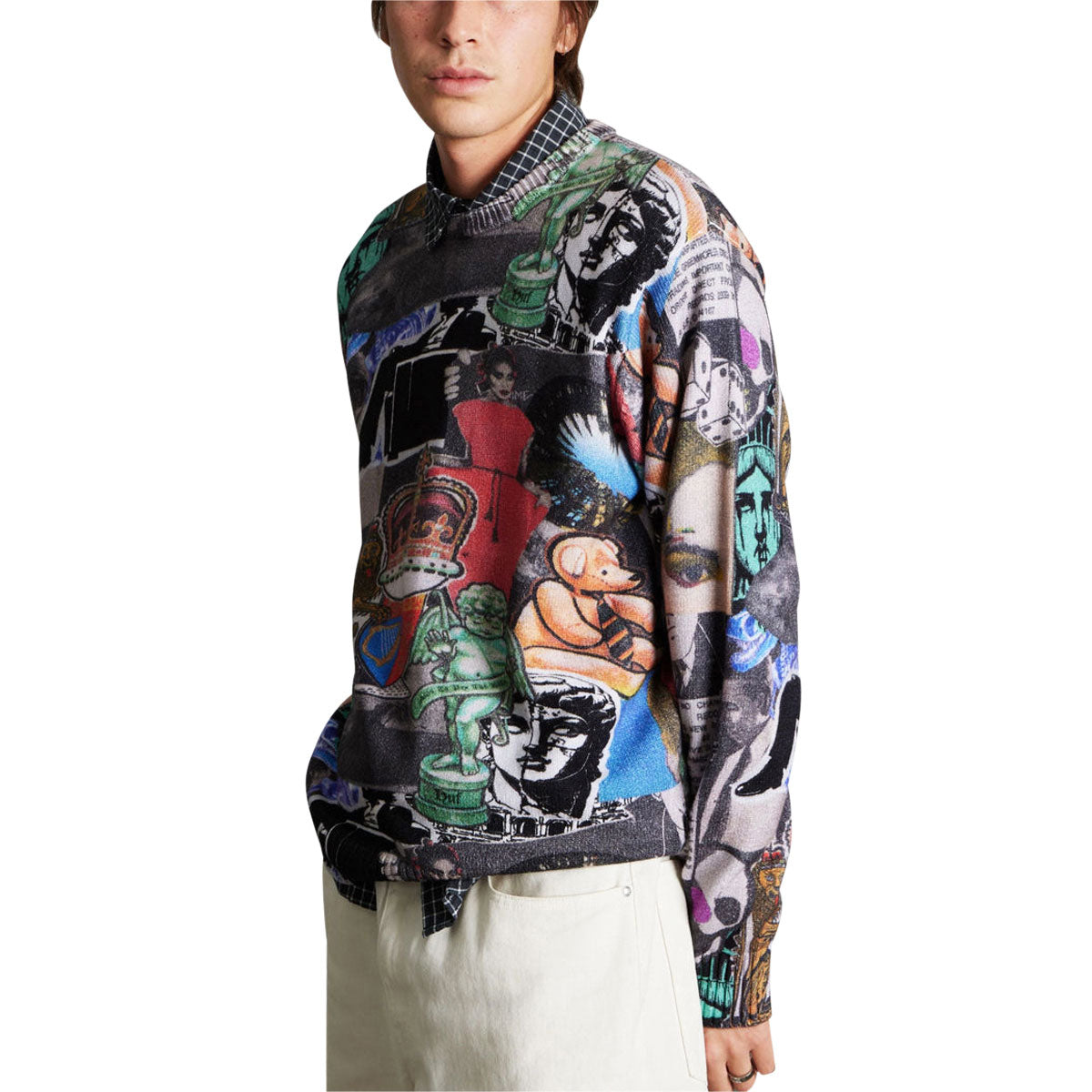 HUF Boulevard Status Crew Sweatshirt - Multi image 4