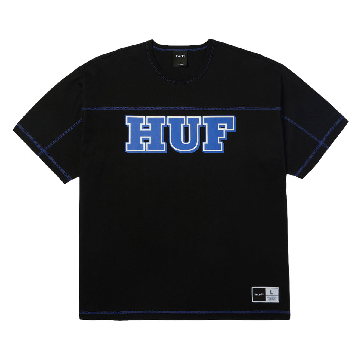 HUF Legacy Football T-Shirt - Black image 1