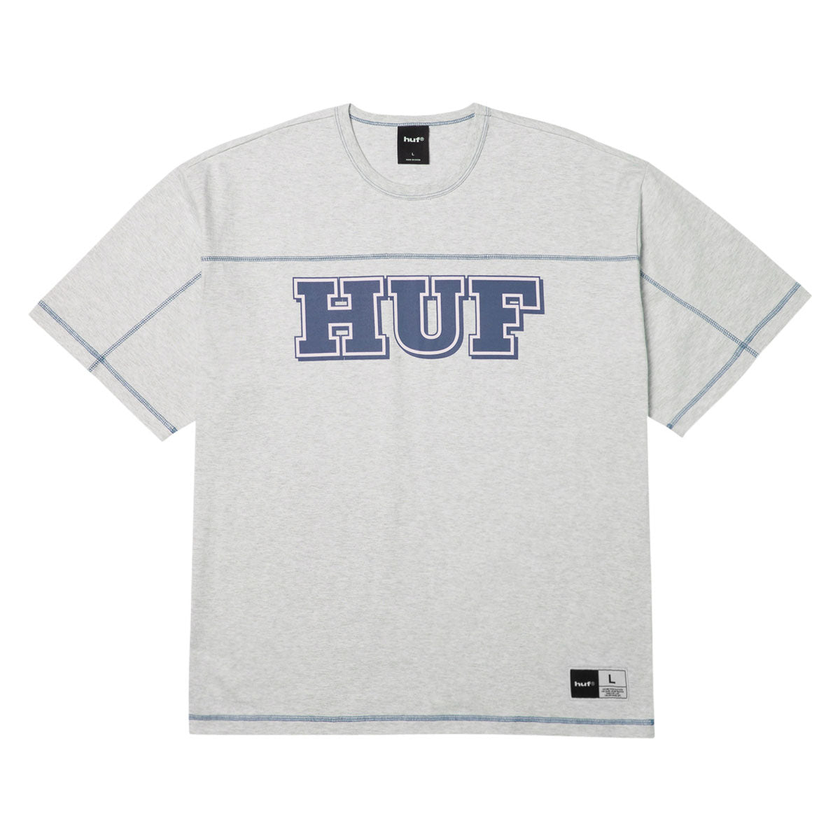 HUF Legacy Football T-Shirt - Heather Grey image 1