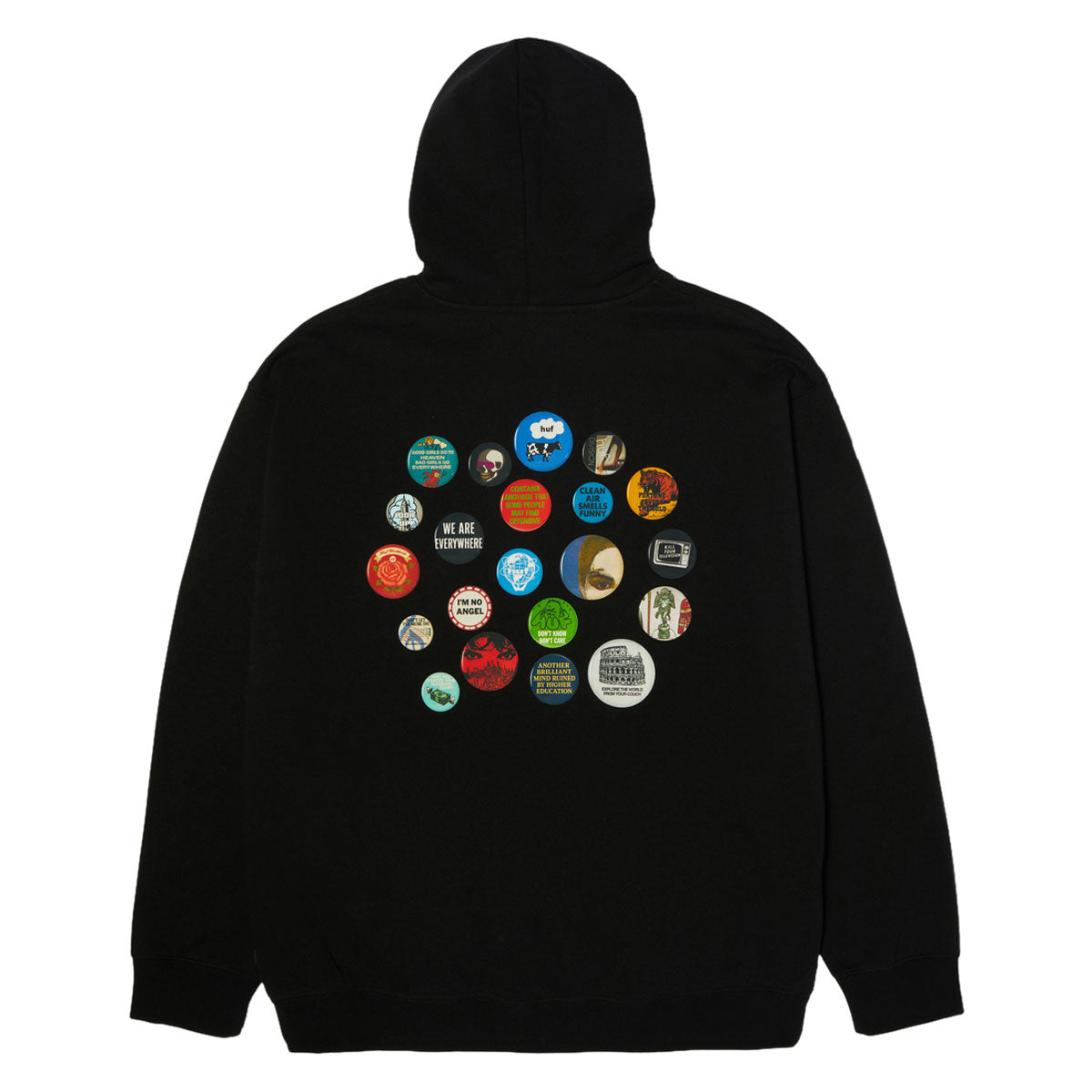 HUF Olympia Hoodie - Black image 2