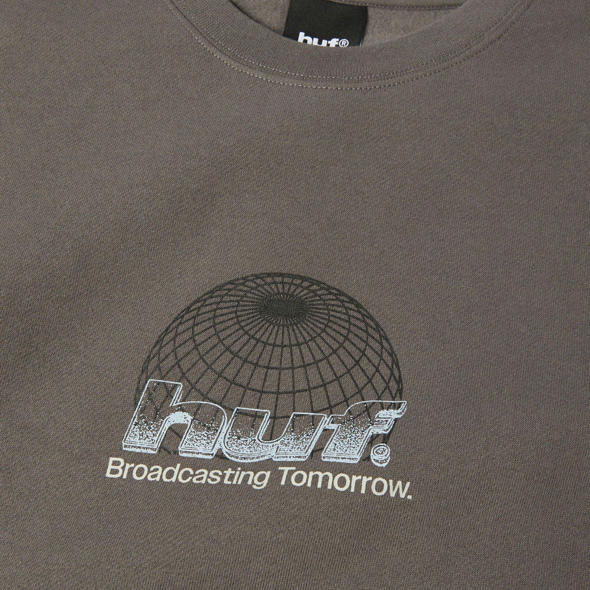 HUF Worldwide Network Crew Sweatshirt - Dark Earth image 3