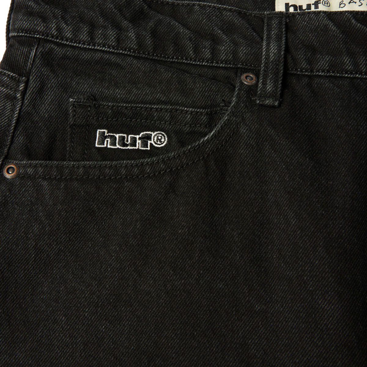 HUF Basic Ass Jeans - Washed Black image 4