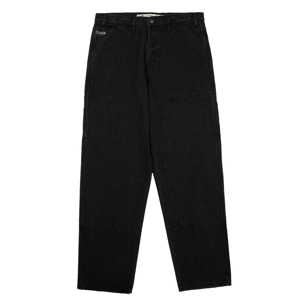HUF Kinda Loose Double Knee Jeans - Washed Black image 1
