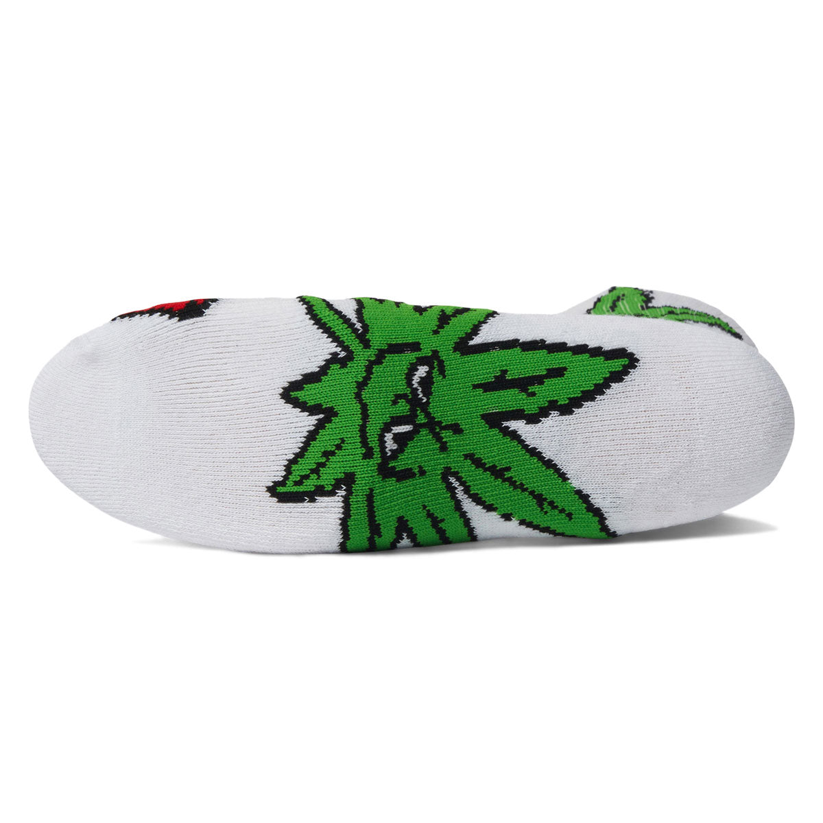 HUF Dice Buddy Crew Socks - White image 2