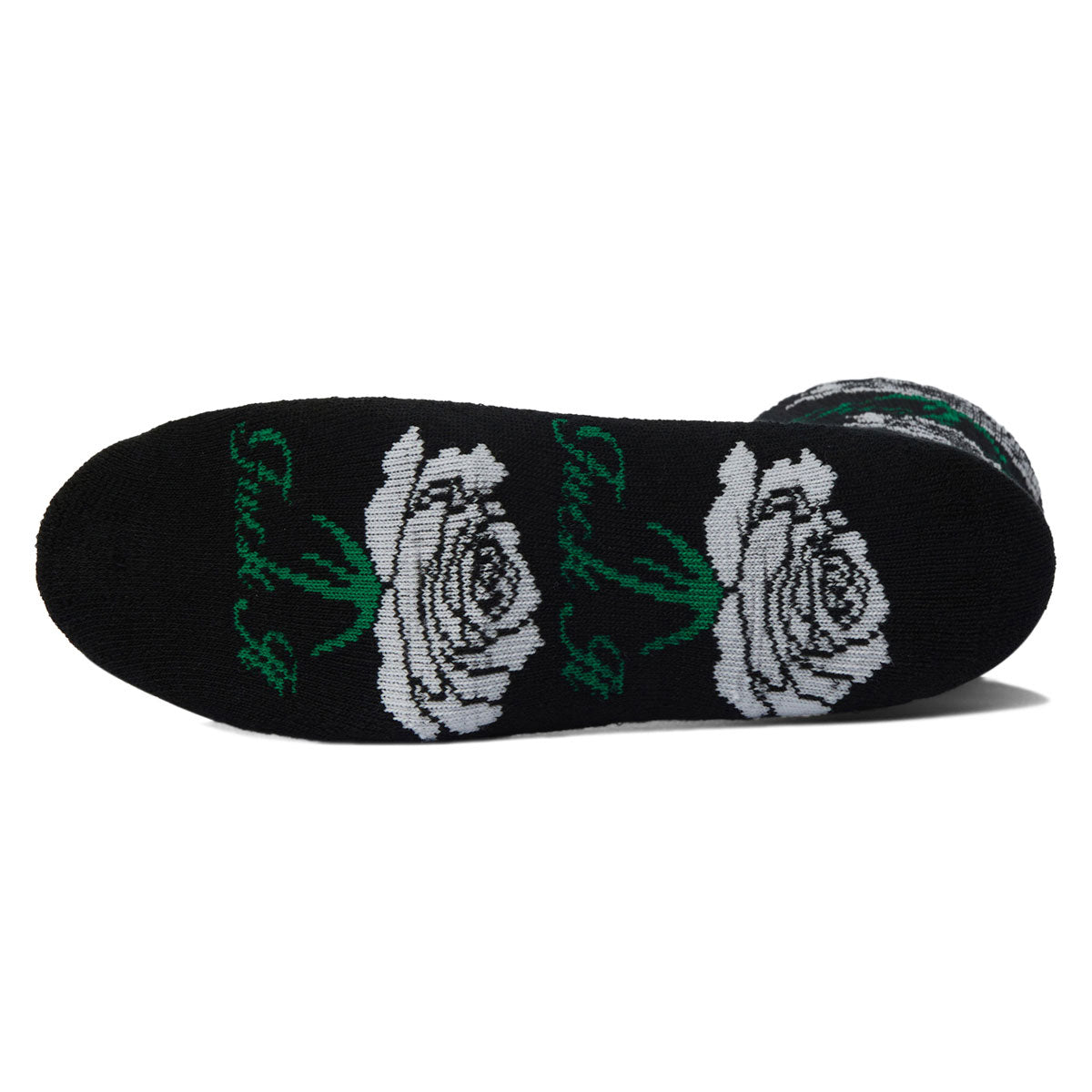 HUF Fuck It Rose Crew Socks - Black image 2
