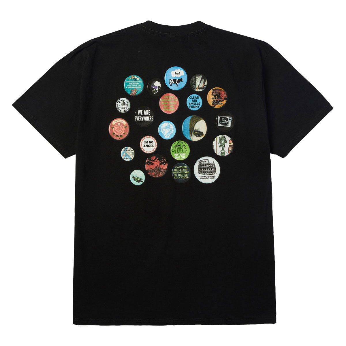 HUF Olympia T-Shirt - Black image 1