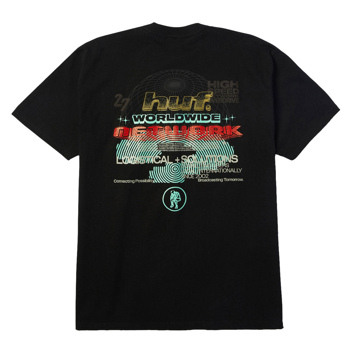 HUF Worldwide Network T-Shirt - Black image 2