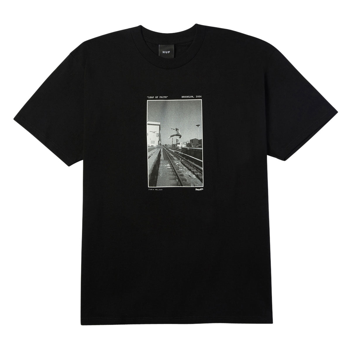 HUF Taking The Leap T-Shirt - Black image 1