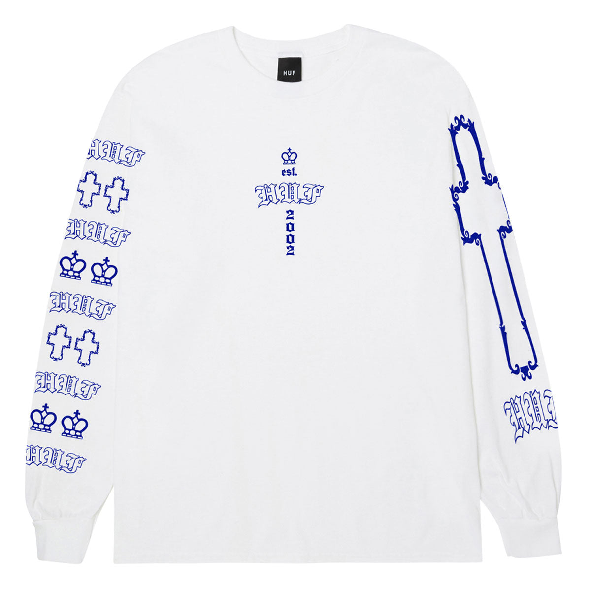 HUF Hard Luxe Long Sleeve T-Shirt - White image 1