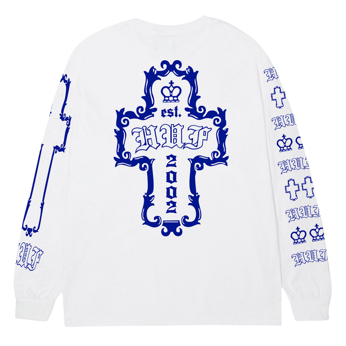 HUF Hard Luxe Long Sleeve T-Shirt - White image 2