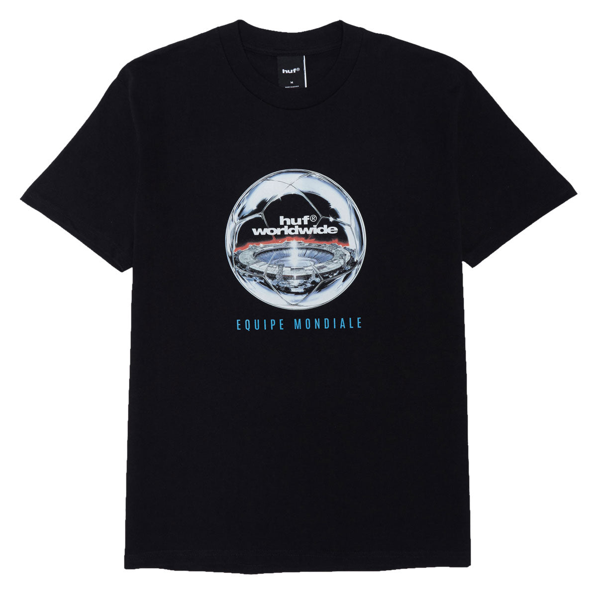 HUF Equipe Mondiale T-Shirt - Black image 1