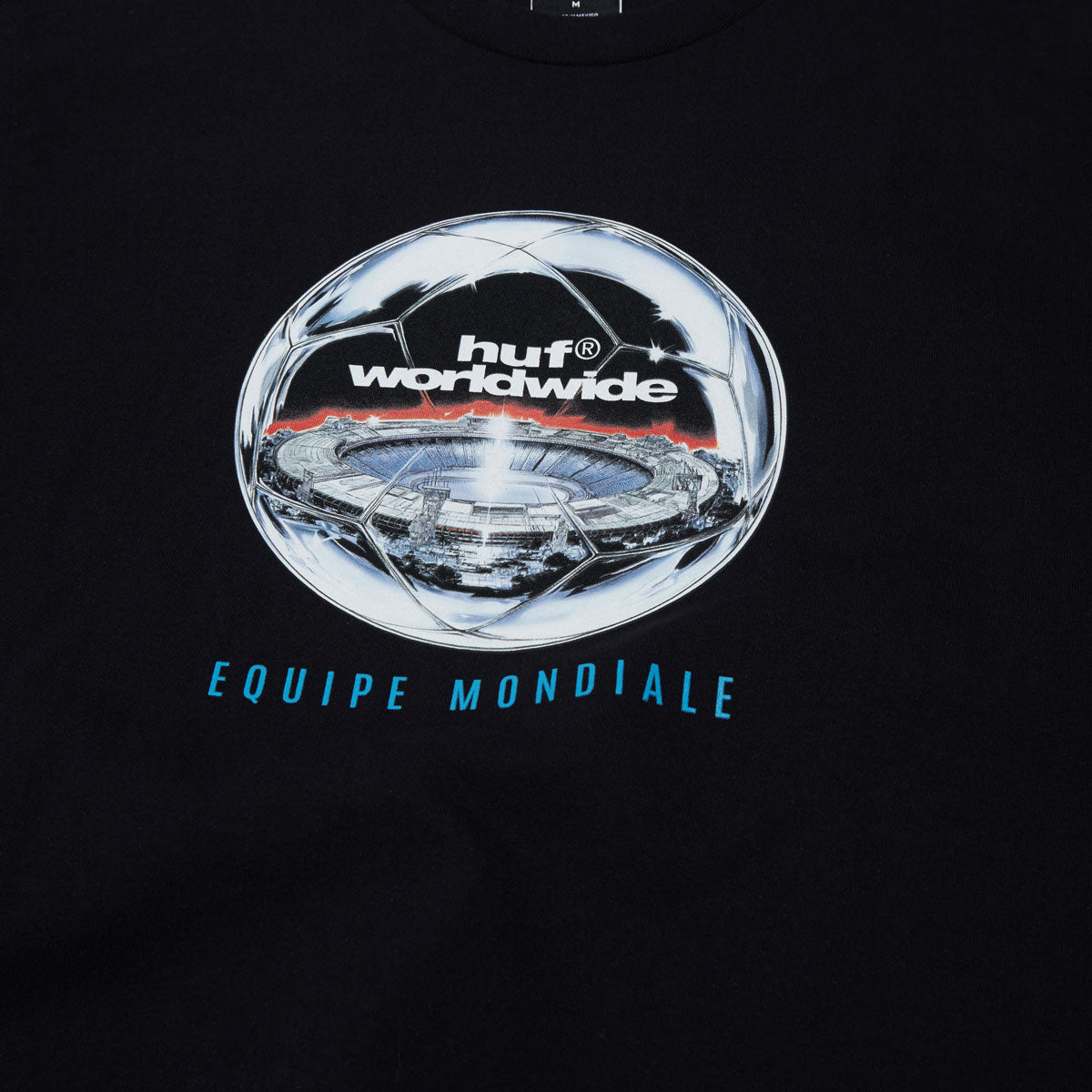 HUF Equipe Mondiale T-Shirt - Black image 3