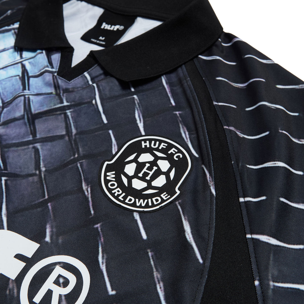 HUF Diamond Plate Jersey - Black image 3
