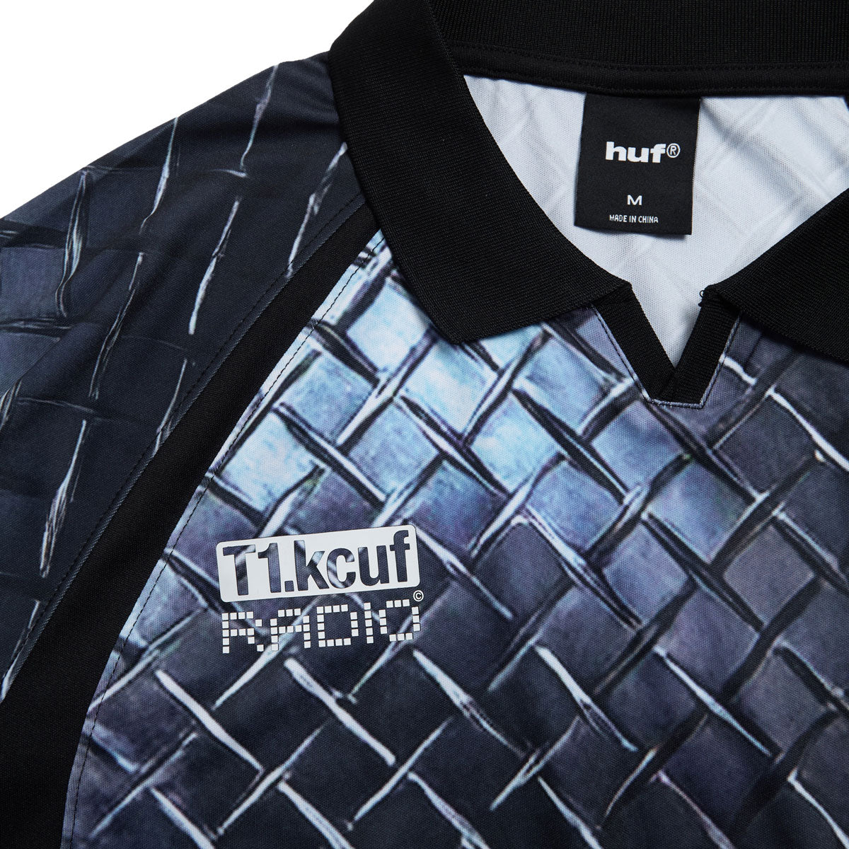 HUF Diamond Plate Jersey - Black image 4