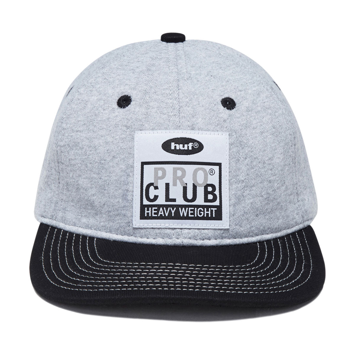 HUF x Pro Club Fleece Snapback Hat - Heather Grey image 5
