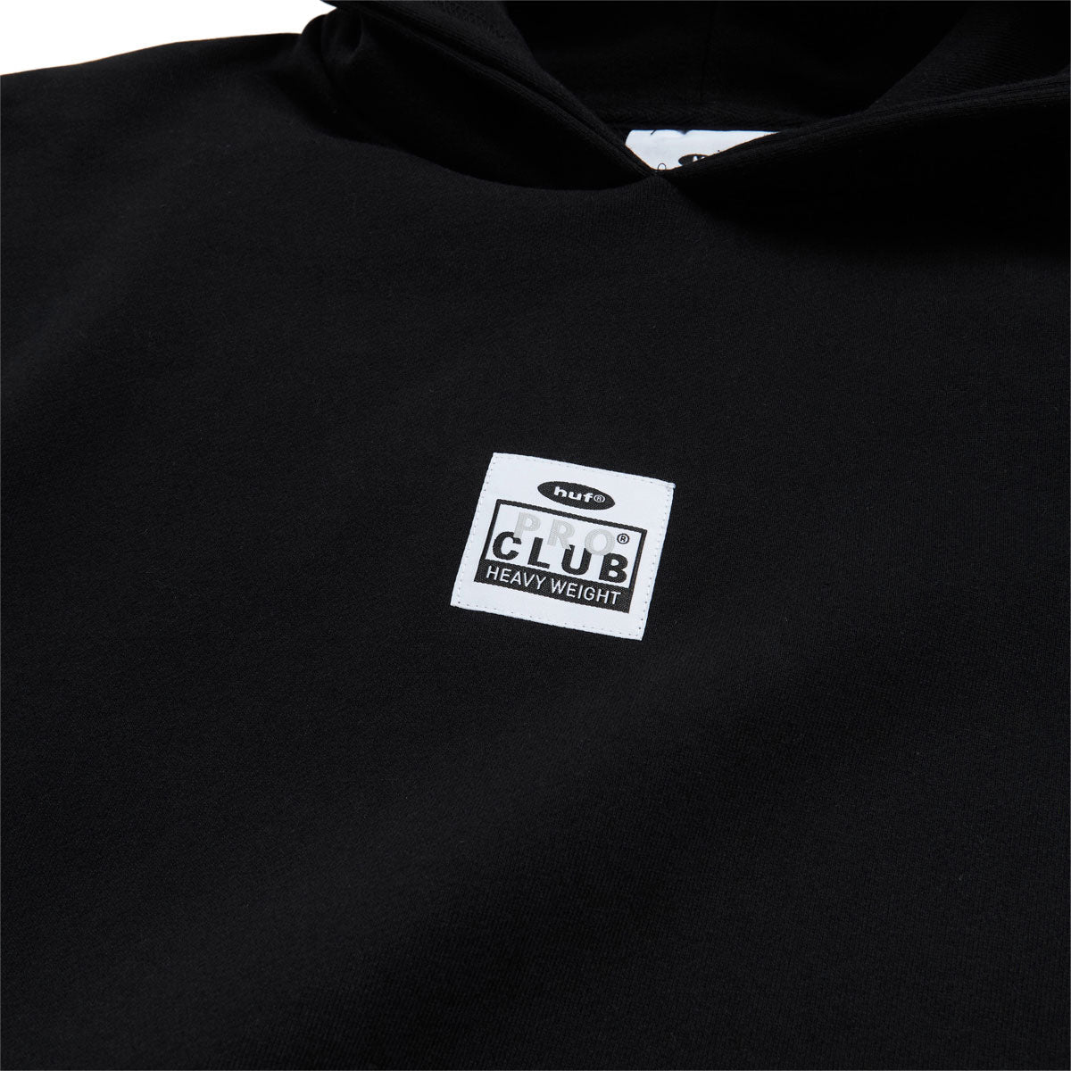 HUF x Pro Club Heavyweight Hoodie - Black image 3