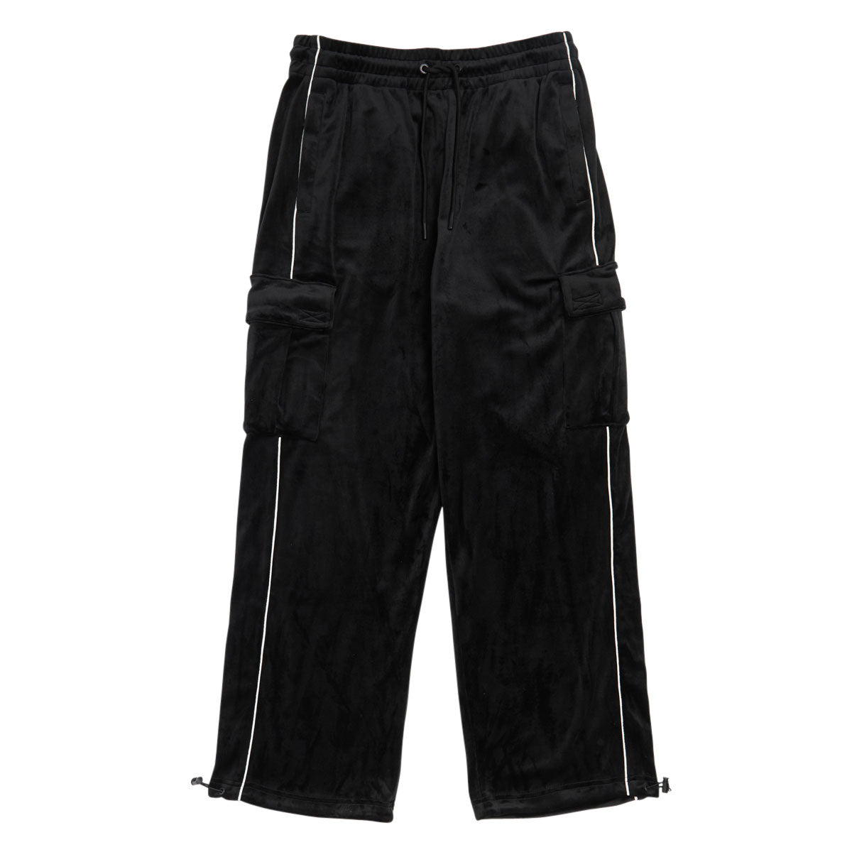 HUF x Pro Club Velour Cargo Pants - Black image 1
