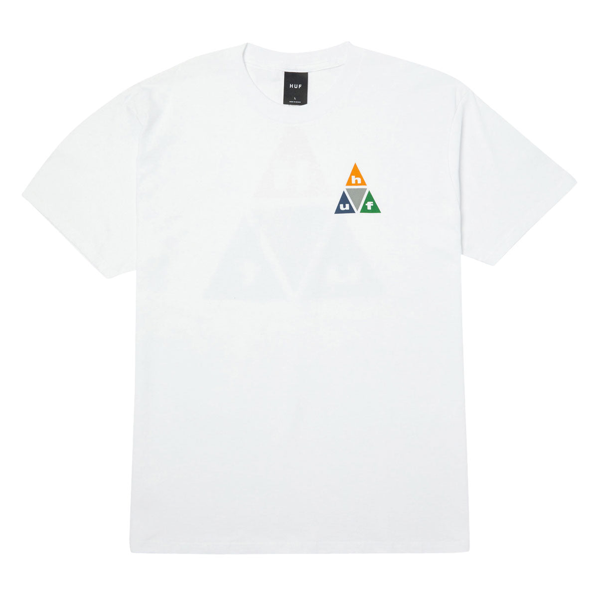 HUF Prism TT T-Shirt - White/Burnt Orange image 2