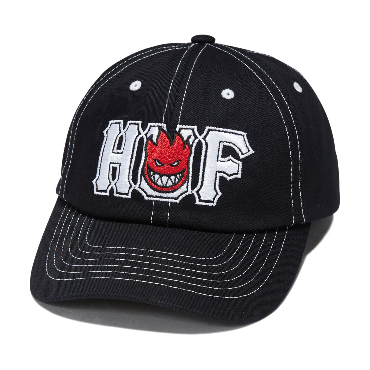 HUF x Spitfire Union Snapback Hat - Black image 1