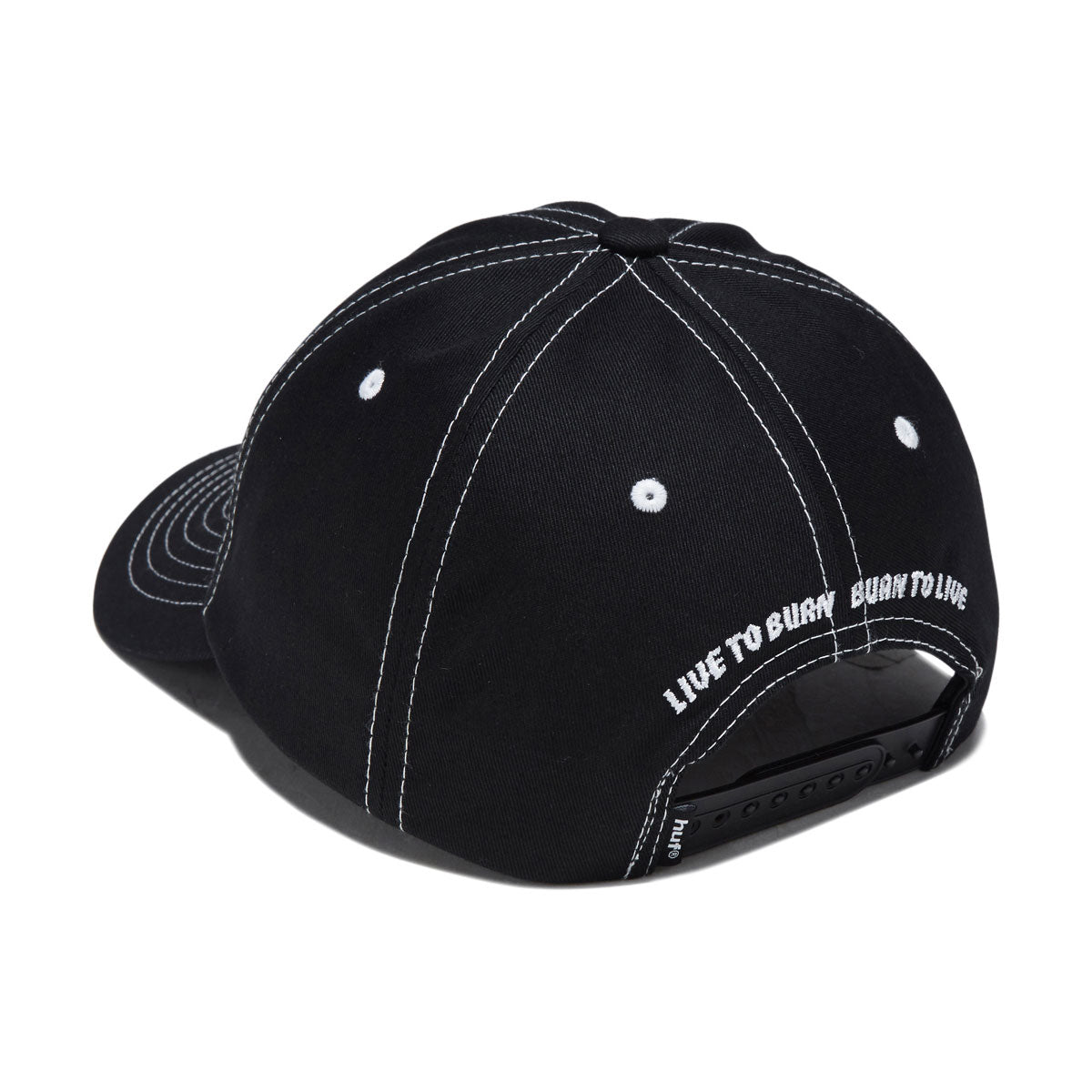 HUF x Spitfire Union Snapback Hat - Black image 2