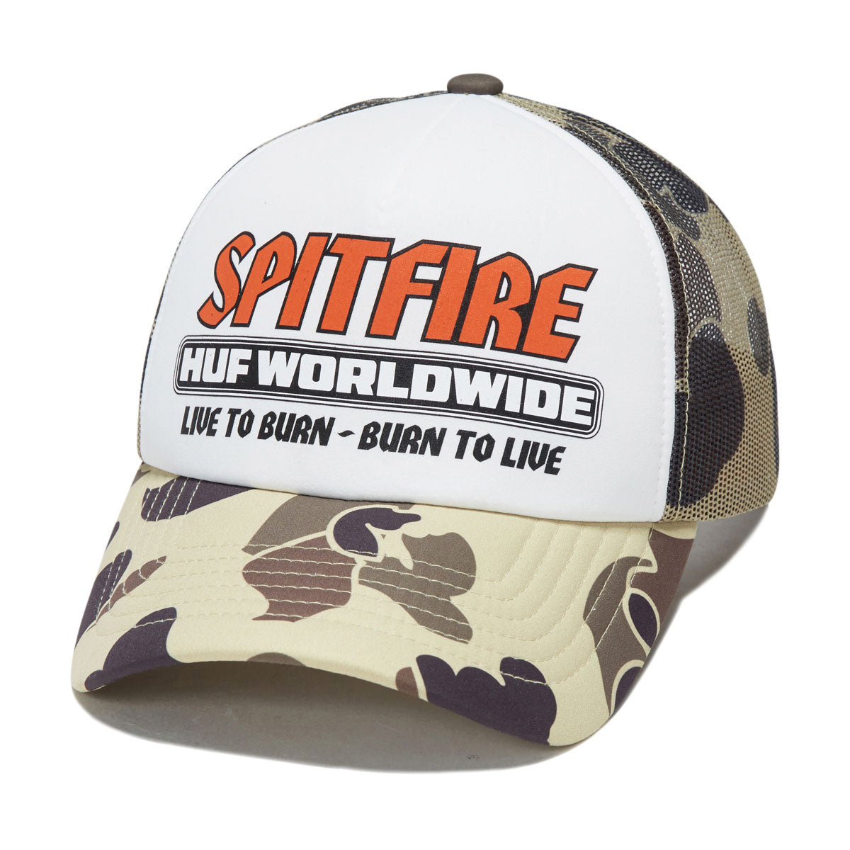 HUF x Burn Forever Trucker Hat - Camo image 1